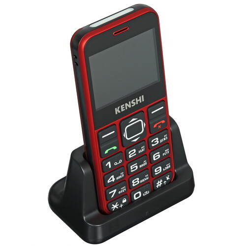Купить Сотовый телефон KENSHI Senior 232 красный/черный  9193352. Характеристики, отзывы и цены в Донецке