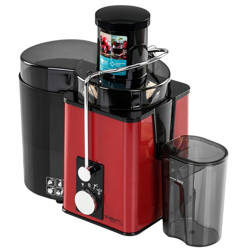 Купить Соковыжималка электрическая Scarlett SC-JE50S49 красный  9132201. Характеристики, отзывы и цены в Донецке