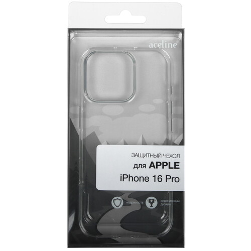Купить Накладка  Aceline Silicone для Apple iPhone 16 Pro прозрачный  9113633. Характеристики, отзывы и цены в Донецке
