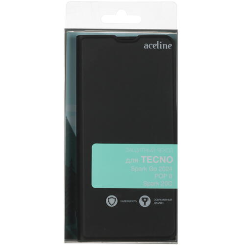 Купить Чехол-книжка  Aceline Kors для Tecno POP 8/ SPARK 20C/ GO 2024 черный  5434976. Характеристики, отзывы и цены в Донецке
