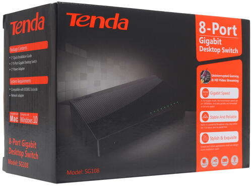 Купить Коммутатор Tenda SG108  1103573. Характеристики, отзывы и цены в Донецке