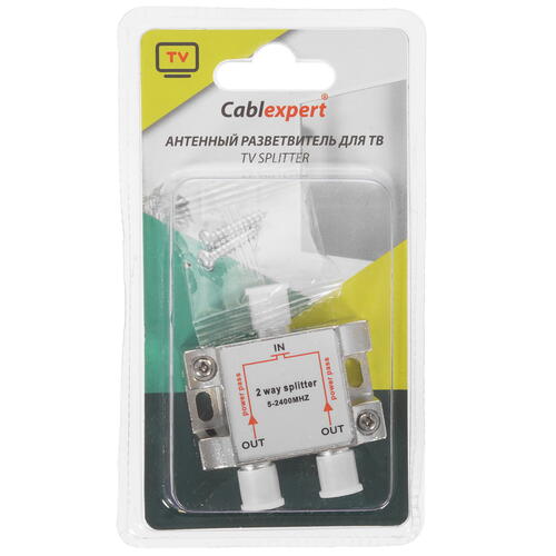 Купить Сплиттер антенный Cablexpert AS-TV-PP-02  5452601. Характеристики, отзывы и цены в Донецке