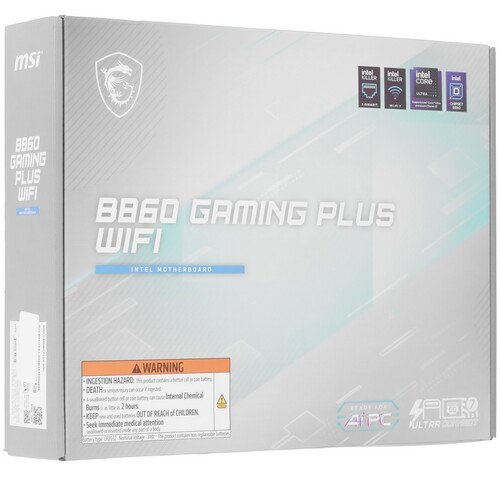 Купить Материнская плата MSI B860 GAMING PLUS WIFI  5618744. Характеристики, отзывы и цены в Донецке