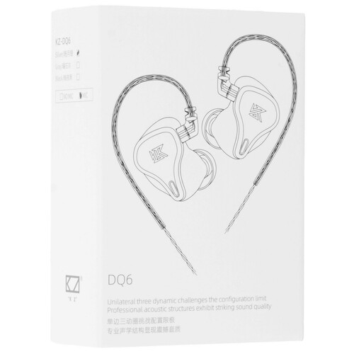 Купить Проводные наушники KZ DQ6 серебристый 2021  5605058. Характеристики, отзывы и цены в Донецке