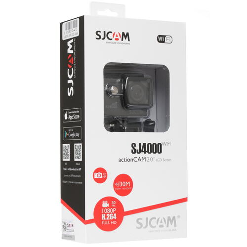 Купить Экшн-камера SJCAM SJ4000 WiFi черный  1021404. Характеристики, отзывы и цены в Донецке