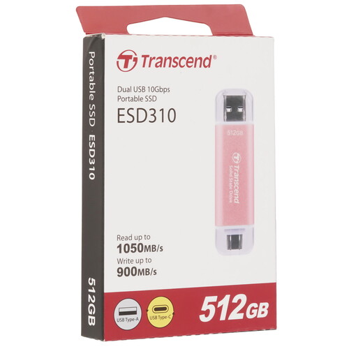 Купить 512 ГБ Внешний SSD Transcend ESD310P  5452701. Характеристики, отзывы и цены в Донецке