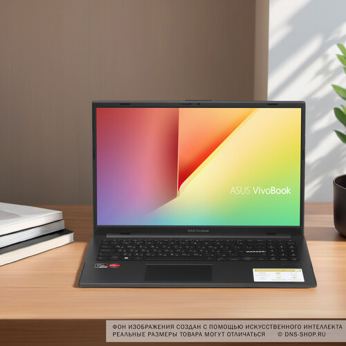 Купить 15.6" Ноутбук ASUS Vivobook Go 15 E1504FA-BQ1165 черный  5456463. Характеристики, отзывы и цены в Донецке