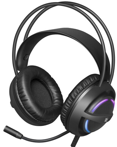 Купить Проводные наушники Defender Dexter RGB черный 2024  5463198. Характеристики, отзывы и цены в Донецке