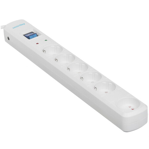 Купить Сетевой фильтр Smartbuy SBSP-50W-Pro белый  9192875. Характеристики, отзывы и цены в Донецке