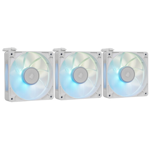 Купить Комплект вентиляторов Corsair iCUE LINK RX120 MAX RGB [CO-9051038-WW] белый  9269924. Характеристики, отзывы и цены в Донецке