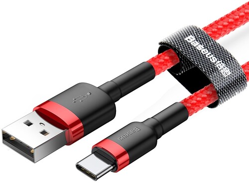 Купить Кабель круглый Baseus USB Type-C - USB 2.0 Type-A красный 2 м  9167113. Характеристики, отзывы и цены в Донецке