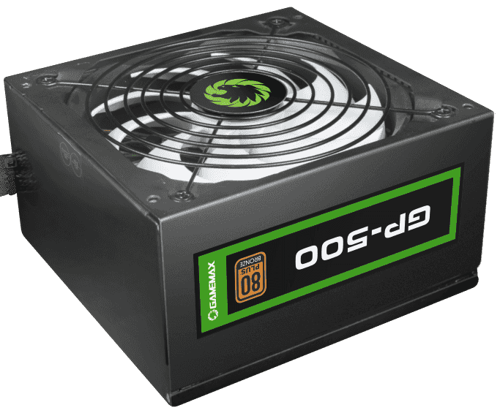 Купить Блок питания GameMax GP-500  черный  9081298. Характеристики, отзывы и цены в Донецке