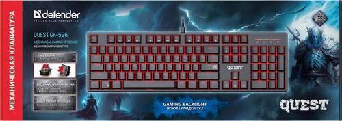 Купить Клавиатура  проводная Defender Quest GK-596  9202982. Характеристики, отзывы и цены в Донецке