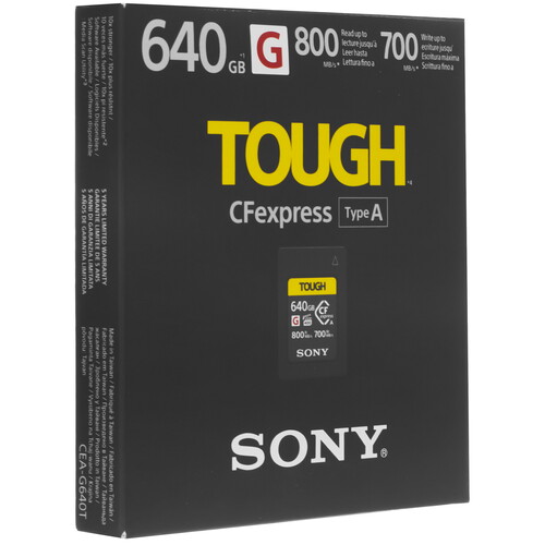 Купить Карта памяти Sony Tough CFexpress Card Type A 640 ГБ [CEA-G640T]  5464264. Характеристики, отзывы и цены в Донецке