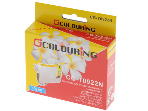 Купить Картридж Colouring CG-Т0922 голубой  0103942. Характеристики, отзывы и цены в Донецке