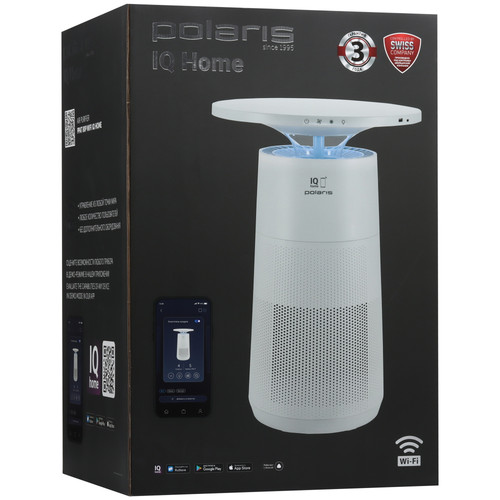 Купить Очиститель воздуха Polaris PPAT 80P Wi-Fi IQ Home белый  9367790. Характеристики, отзывы и цены в Донецке