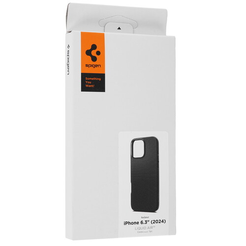 Купить Накладка  Spigen Liquid Air для Apple iPhone 16 Pro черный  5614006. Характеристики, отзывы и цены в Донецке