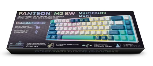 Купить Клавиатура  беспроводная Panteon M2 BW  9251462. Характеристики, отзывы и цены в Донецке