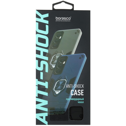 Купить Накладка  BoraSCO Anti-Shok Case для Infinix HOT 50 Pro черный  5601770. Характеристики, отзывы и цены в Донецке