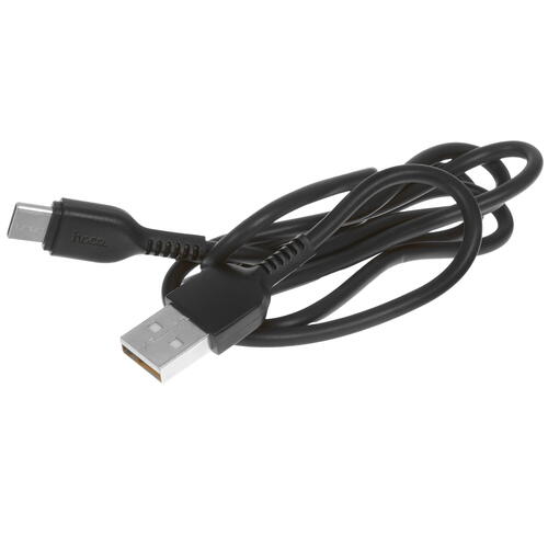 Купить Кабель круглый Hoco USB Type-C - USB 2.0 Type-A черный 1 м  5452400. Характеристики, отзывы и цены в Донецке