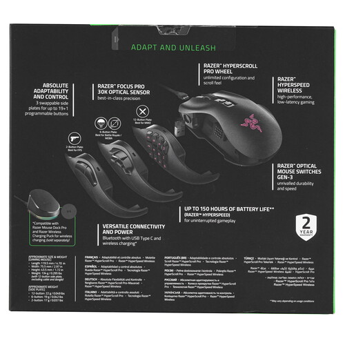 Купить Мышь беспроводная/проводная Razer Naga V2 Pro  5466242. Характеристики, отзывы и цены в Донецке
