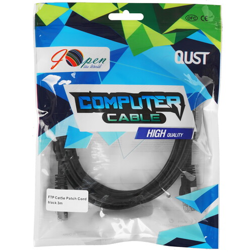 Купить Патч-корд iOpen ANP522B-BK-3M  9146206. Характеристики, отзывы и цены в Донецке