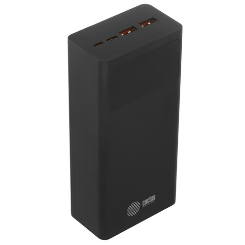 Купить Портативный аккумулятор Cactus CS-PBFSKA-30000 черный  9259524. Характеристики, отзывы и цены в Донецке