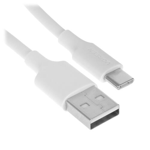 Купить Кабель круглый Ugreen USB Type-C - USB 2.0 Type-A белый 1 м  5025825. Характеристики, отзывы и цены в Донецке