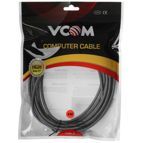 Купить Кабель VCOM серый  5471488. Характеристики, отзывы и цены в Донецке