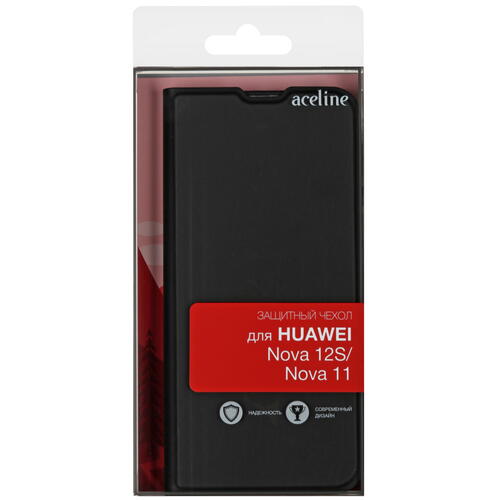Купить Чехол-книжка  Aceline Kors для HUAWEI nova 11/ 12s черный  9091998. Характеристики, отзывы и цены в Донецке
