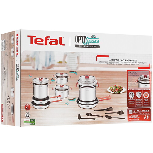 Купить Набор посуды Tefal Opti Space G721SD74  4860731. Характеристики, отзывы и цены в Донецке
