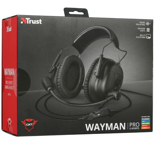 Купить Проводные наушники Trust GXT444 WAYMAN черный 2021  5366485. Характеристики, отзывы и цены в Донецке