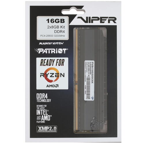 Купить Оперативная память Patriot Viper 4 Blackout [PVB416G320C6K] 16 ГБ  1639865. Характеристики, отзывы и цены в Донецке