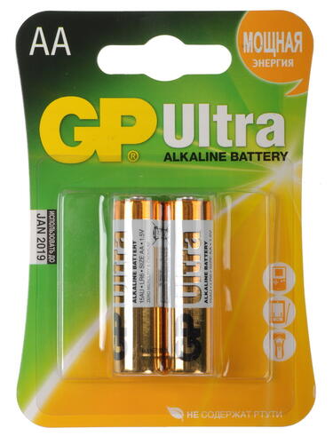 Купить Батарейка GP Ultra AA / AA (LR6/ER14505/FR6/R6P)  0144797. Характеристики, отзывы и цены в Донецке