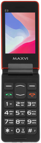Купить Сотовый телефон Maxvi E9 красный/черный  9064649. Характеристики, отзывы и цены в Донецке