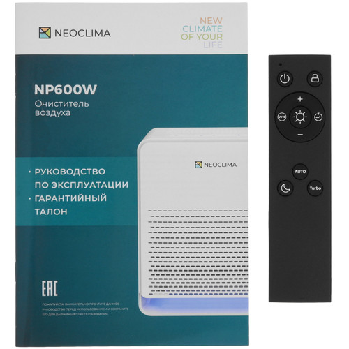 Купить Очиститель воздуха Neoclima NP600W белый  9271502. Характеристики, отзывы и цены в Донецке