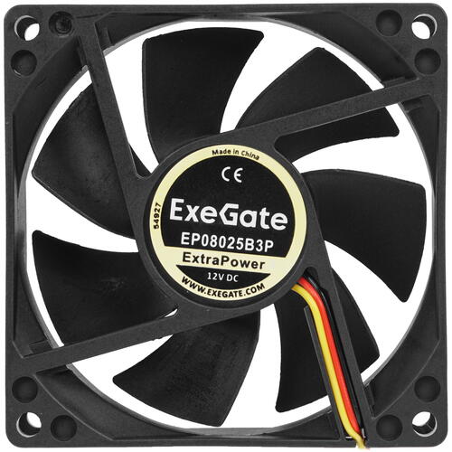 Купить Вентилятор ExeGate ExtraPower EP08025B3P [EX288925RUS]  5354963. Характеристики, отзывы и цены в Донецке