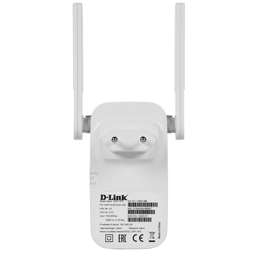 Купить Усилитель беспроводного сигнала D-LINK DAP 1610/ACR/A2A  8151619. Характеристики, отзывы и цены в Донецке