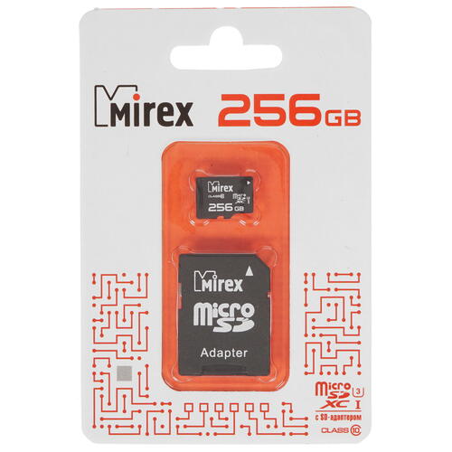 Купить Карта памяти Mirex microSDXC 256 ГБ [13613-AD3UH256]  4789194. Характеристики, отзывы и цены в Донецке