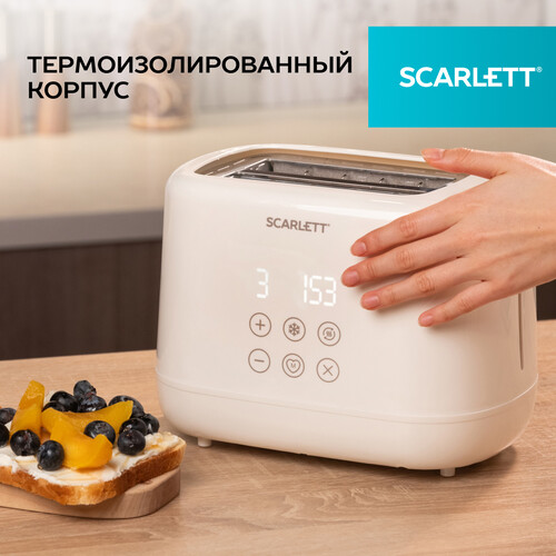 Купить Тостер SCARLETT SC-TM11070 бежевый  9240127. Характеристики, отзывы и цены в Донецке