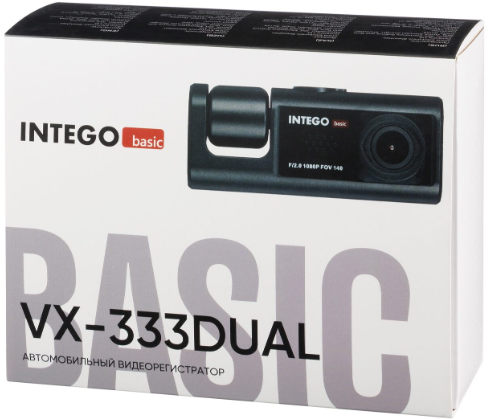 Купить Видеорегистратор Intego Basic VX-333DUAL + салонная камера  9290754. Характеристики, отзывы и цены в Донецке