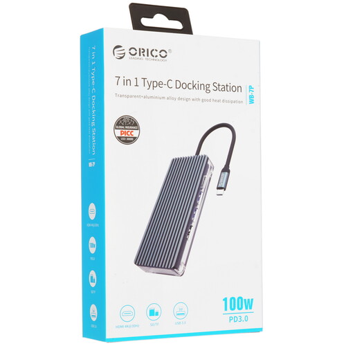 Купить Док-станция ORICO WB-7P-GY-BP  5471126. Характеристики, отзывы и цены в Донецке