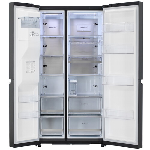 Купить Холодильник Side by Side   LG GC-L257CBEV черный  5450889. Характеристики, отзывы и цены в Донецке