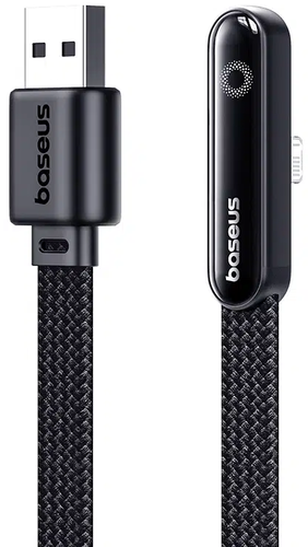 Купить Кабель плоский Baseus Lightning 8-pin - USB 2.0 Type-A черный 1 м  5627611. Характеристики, отзывы и цены в Донецке