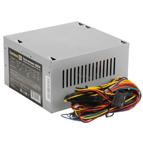 Купить Блок питания ExeGate AB550 [EX282066RUS] серый  8187810. Характеристики, отзывы и цены в Донецке