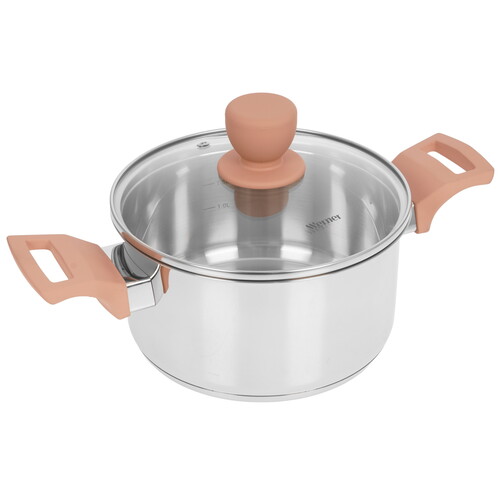 Купить Кастрюля Werner Eletto 51870 2.4 л 18 см серебристый  9223405. Характеристики, отзывы и цены в Донецке