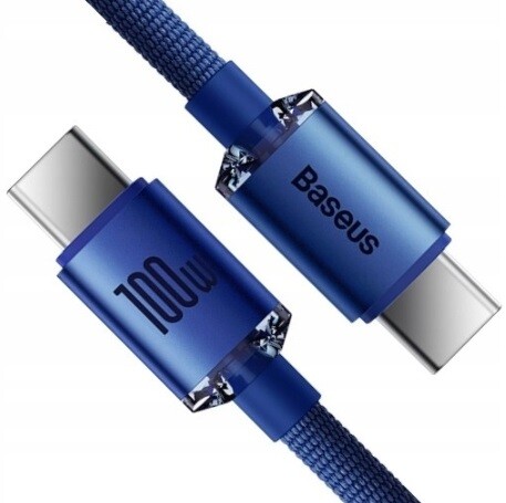 Купить Кабель круглый Baseus USB Type-C - USB Type-C синий 2 м  9167064. Характеристики, отзывы и цены в Донецке