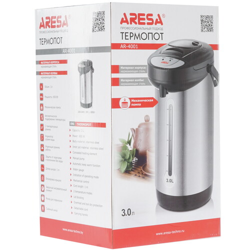 Купить Термопот Aresa AR-4001 черный  7996384. Характеристики, отзывы и цены в Донецке