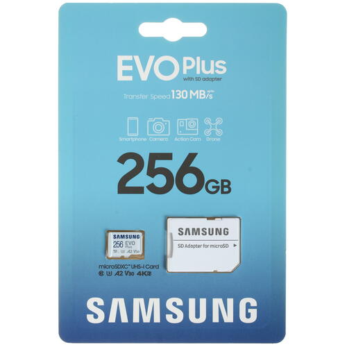 Купить Карта памяти Samsung EVO Plus microSDXC 256 ГБ [MB-MC256KA/RU]  4889420. Характеристики, отзывы и цены в Донецке