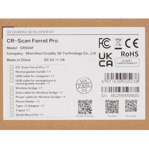 Купить 3D-сканер Creality CR-Scan Ferret Pro  5481417. Характеристики, отзывы и цены в Донецке